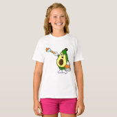 T-shirt Avocado en peintre avec pinceau (Devant entier)