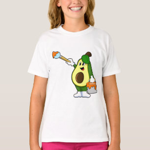 T-shirt Avocado en peintre avec pinceau