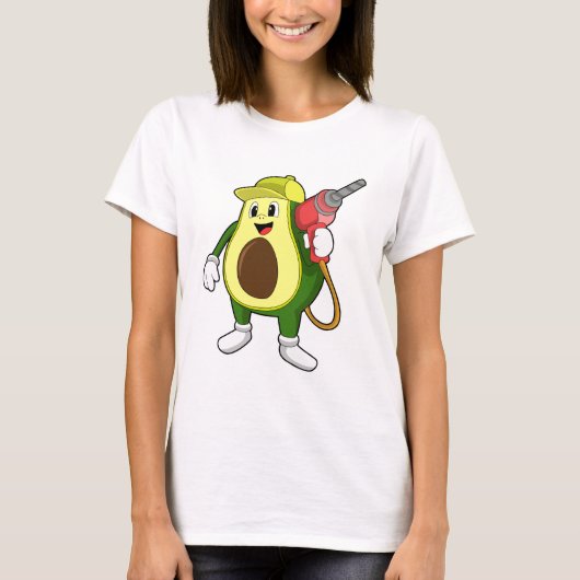 T-shirt Avocado en tant que artisan avec exercices (Devant)