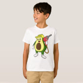 T-shirt Avocado en tant que artisan avec exercices (Devant entier)