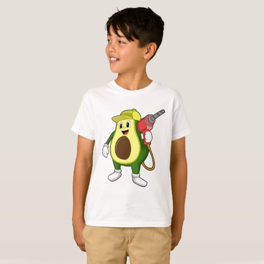 T-shirt Avocado en tant que artisan avec exercices (Devant entier)