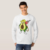 T-shirt Avocado en tant que artisan avec exercices (Devant entier)