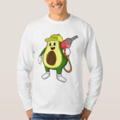 T-shirt Avocado en tant que artisan avec exercices (Devant)