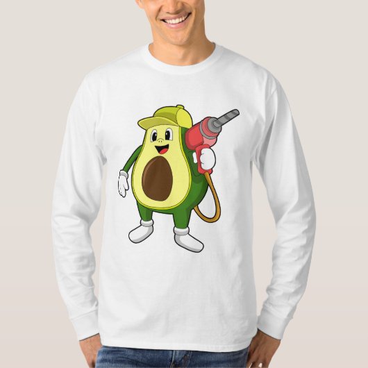 T-shirt Avocado en tant que artisan avec exercices (Devant)
