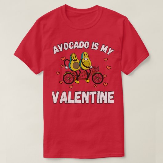 T-shirt Avocado est ma Saint Valentin 41 (Design devant)