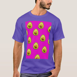 T-shirt Avocado et motif rose