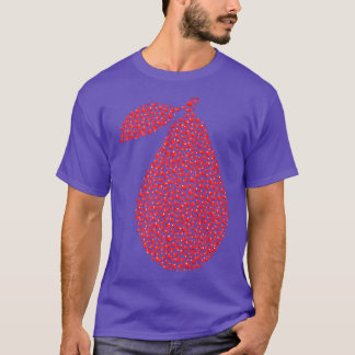 T-shirt Avocado Fruit Lover Heart Shape Avocado Valentine'