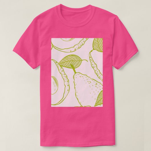 T-shirt Avocado Fruits Juicy Fruit Coloré (Design devant)
