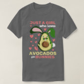 T-shirt Avocado Girls Rabbit Femmes mignonnes Grotte d'ani (Design devant)