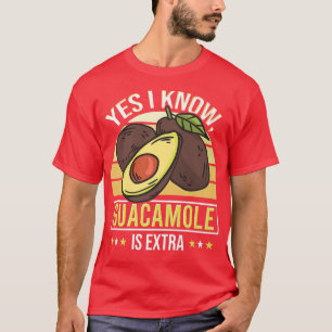 T-shirt Avocado Guacamole Cinco De Mayo Végétarien M