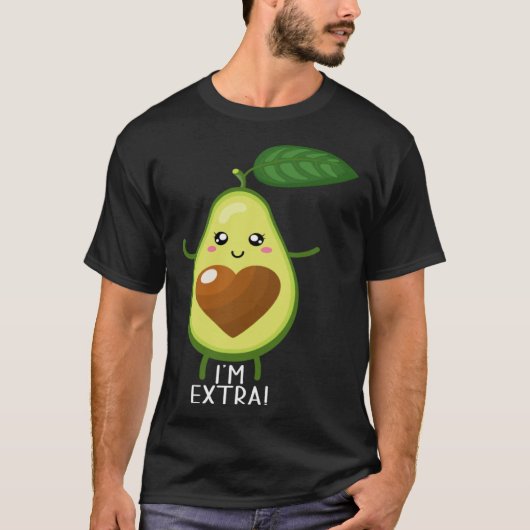 T-shirt Avocado Healthy Fruit Guacamole Vegetarian Vegan 1 (Devant)