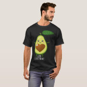 T-shirt Avocado Healthy Fruit Guacamole Vegetarian Vegan 1 (Devant entier)