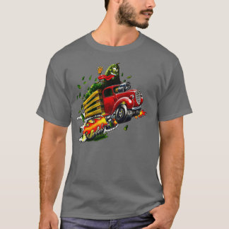 T-shirt Avocado Hot Rod Food Guacamole Truck Hot Rod Avoca