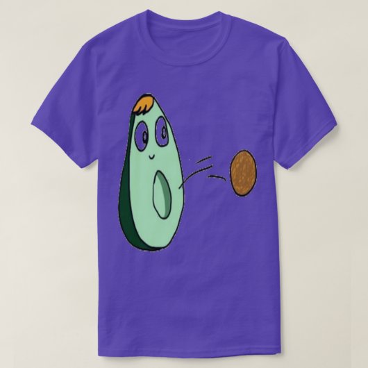 T-shirt avocado jouer au ballon 20 (Design devant)