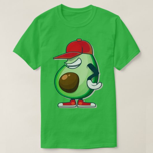 T-SHIRT AVOCADO JOUER BASEBALL (Design devant)