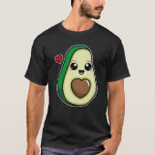T-shirt Avocado kawaii (Devant)