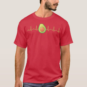 T-shirt Avocado Lover Heartbeat EKG Keto Avocado