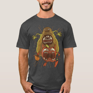 T-shirt Avocado Monster Cool Fun Retro Cartoon Art