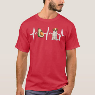 T-shirt Avocado Nederlandse Kooikerhondje Heartbeat Dog Lo