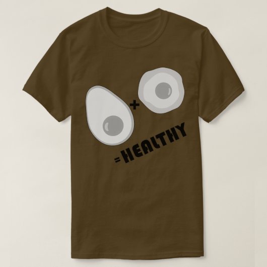 T-shirt Avocado noir et blanc (Design devant)