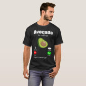 T-shirt Avocado Organic Vegetable Veganism Vegetarian (Devant entier)