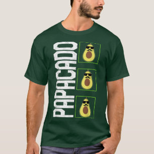T-shirt Avocado Père Papacado Lunettes de soleil Moustache