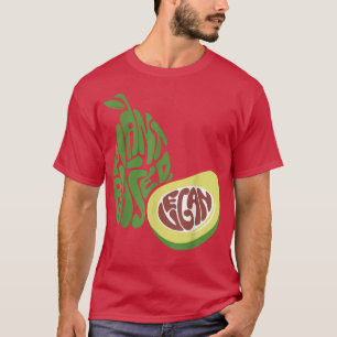 T-shirt Avocado, Plante du monde entier Journée végétarien