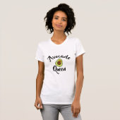 T-shirt avocado Queen keto poids reine drôle design (Devant entier)