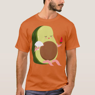 T-shirt Avocado Se sentir chaud et manger de la pastèque