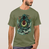 T-shirt Avocado Shadow Phantom Halloween — Dark Art Retro  (Devant)