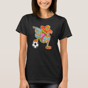 T-shirt Avocado Soccer Dabbing Cinco De Mayo Dabbing Mexiq