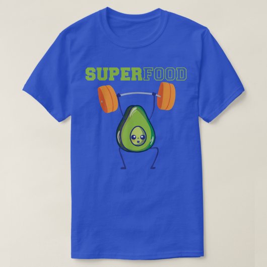 T-shirt Avocado Superfood AvoCardio Training Avocado Diet (Design devant)