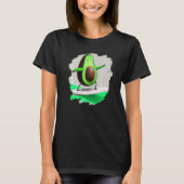 T-shirt Avocado Surfing Surfer Riding Wave Ocean Cool Surf (Devant)