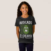 T-Shirt Avocado Therapy Guacamole Toast Fruit gras sain (Devant entier)
