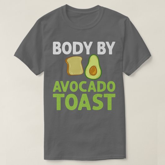 T-shirt Avocado Toast Recette Seasoning Pain97 (Design devant)