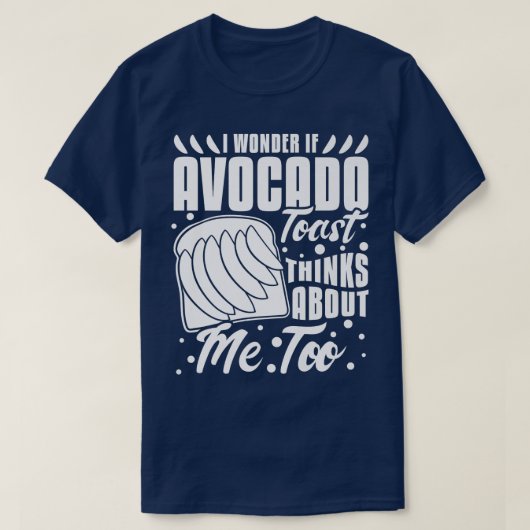 T-shirt Avocado Toast Recipe Seasoning BreadT-Shirt (Design devant)