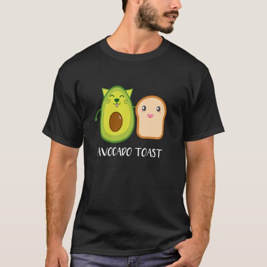 T-shirt Avocado Toast saine alimentation Habit Cute Veggie (Devant)