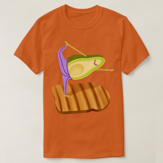T-shirt Avocado Toast Yoga (Design devant)