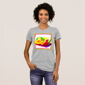 T-shirt Avocado tropical, fraise et mangue. Commandez dès (Devant entier)