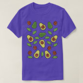 T-shirt Avocado Vegetable Pattern (Design devant)