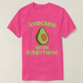 T-shirt Avocado With Everything Vegan Vegetarian Guacamole (Design devant)
