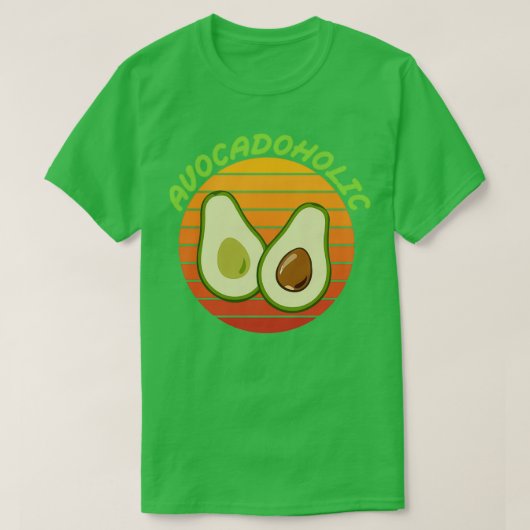 T-shirt Avocadoholic Don Vegetarian Vegetarian Vegetarian (Design devant)
