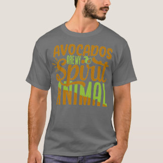 T-shirt Avocados Est mon animal d'esprit drôle