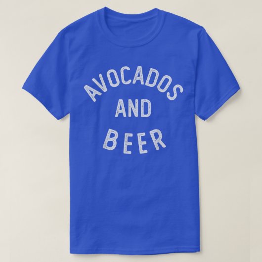 T-shirt Avocados et bière (Design devant)