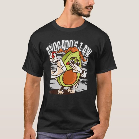 T-shirt Avocado's Law Crazy Dabbing Scientist Avogadro Go (Devant)