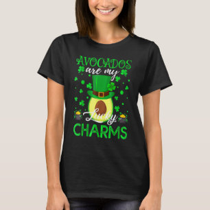 T-shirt Avocados Sont Mes Chanceux Charms Avocado St patri