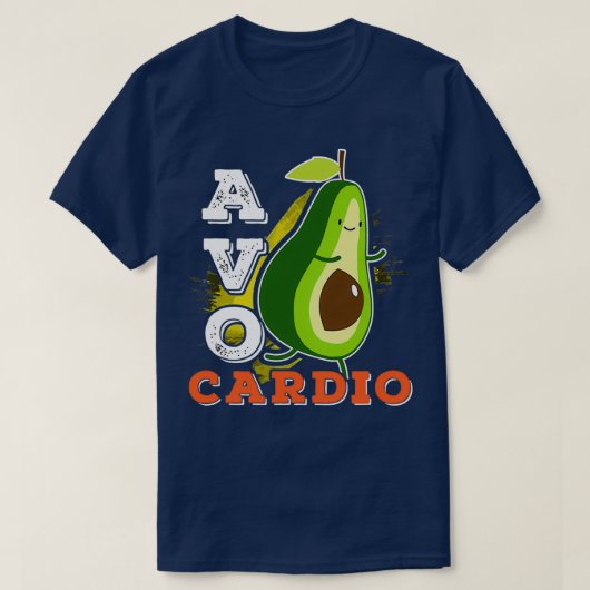 T-shirt Avocardio Avocado Exercice Cardio Exécutant Funny (Design devant)