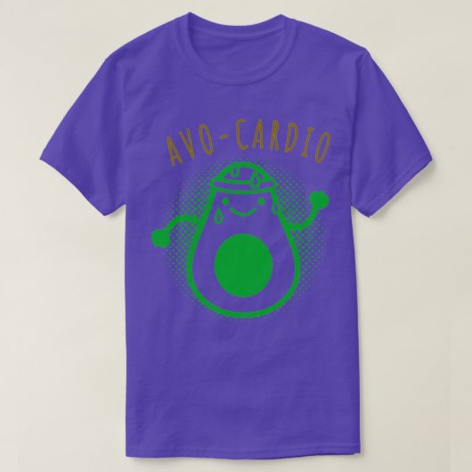 T-shirt AvoCardio Black Funny Gym (Design devant)