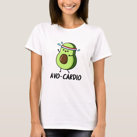T-shirt Avocardio Funny Excercise Avocado (Devant)