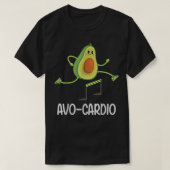 T-shirt Avocardio Funny Guacamole Avocado Workout Vegan No (Design devant)